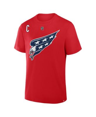 Men's Alexander Ovechkin Red Washington Capitals Authentic Stack Name Number T-Shirt