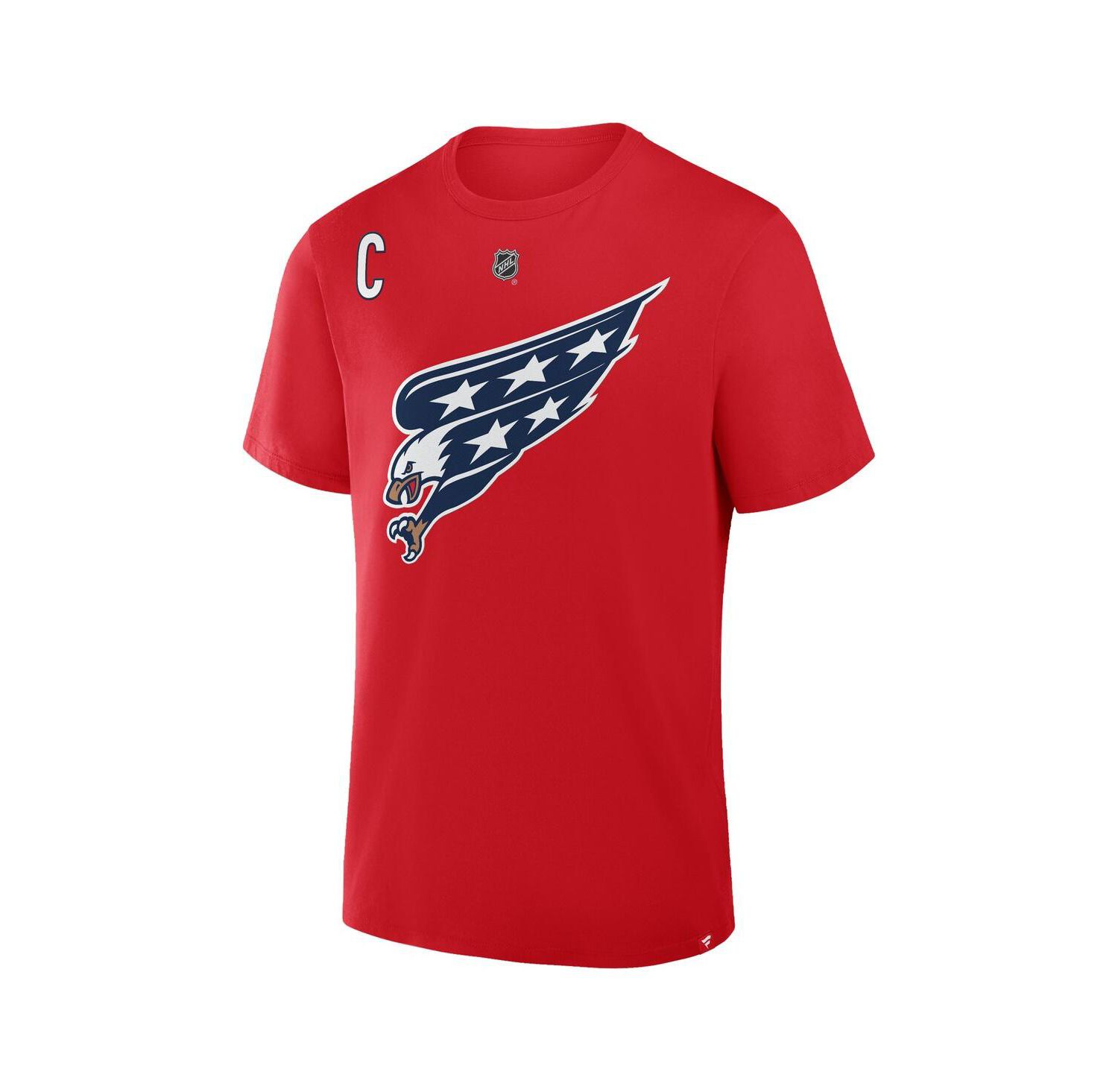 Men's Alexander Ovechkin Red Washington Capitals Authentic Stack Name & Number T-Shirt