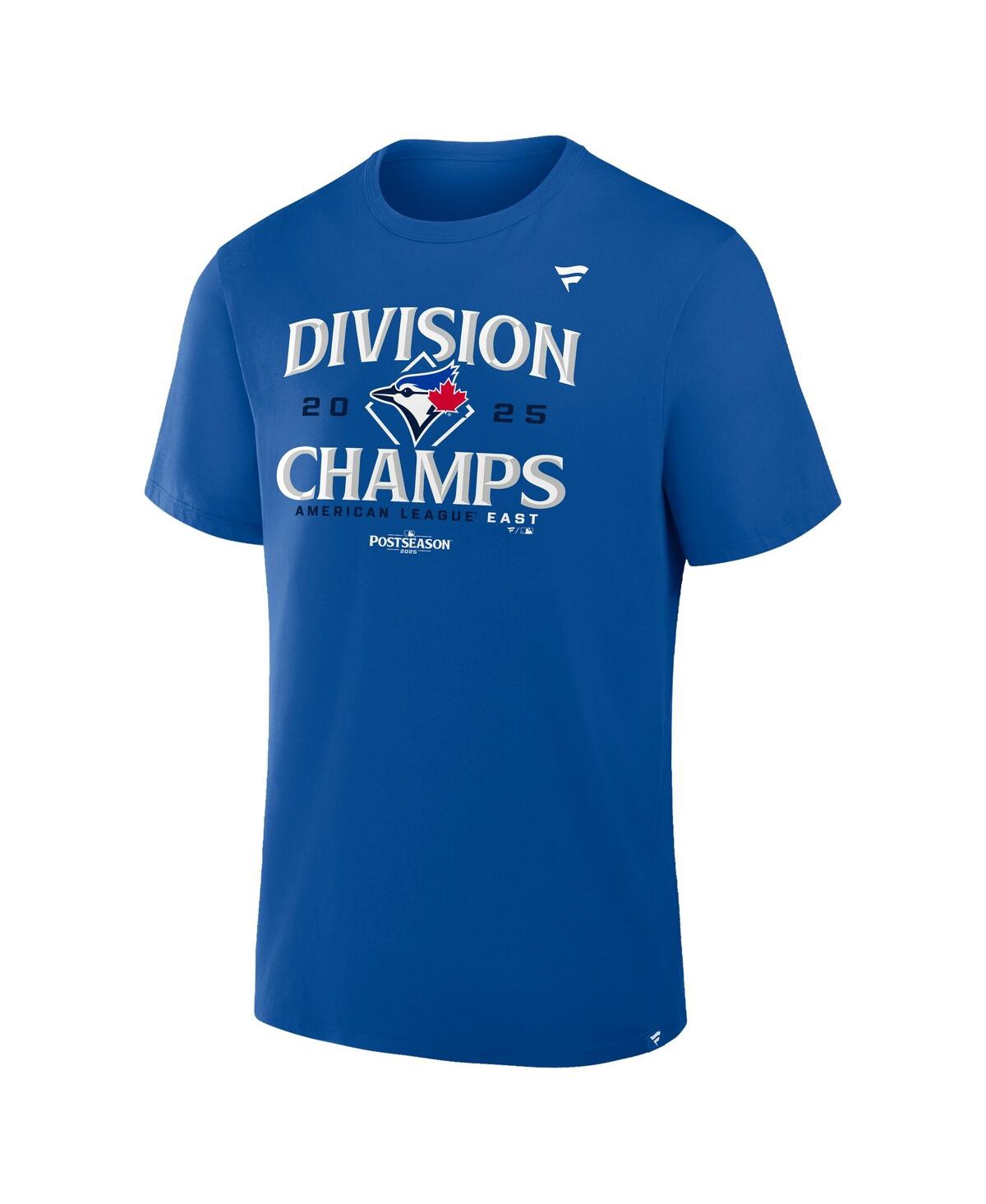 Fanatics Men's Royal Toronto Blue Jays 2025 Al East Division Champions Locker Room T-Shirt