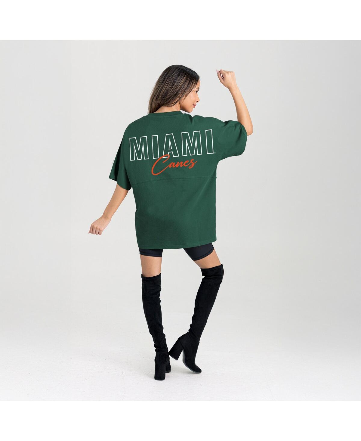 Gameday Couture Women's Green Miami Hurricanes Oversized Back At Ya T-shirt In Green