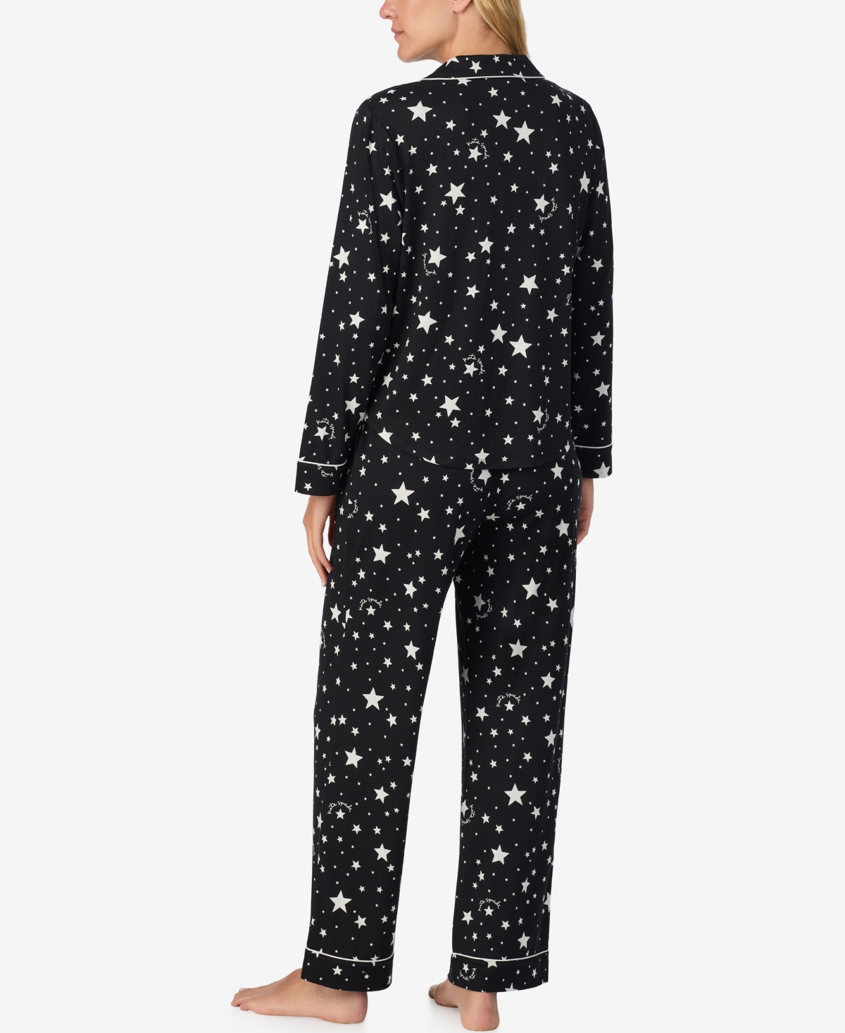 Kate Spade New York Women's 2-Piece Sleepwear Long-Sleeve Top and Pajama Pants Set