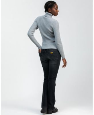 Maternity Slim Bootcut Jeans with Elastic Waistband