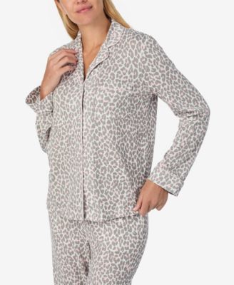 Women's 2-Piece Sleepwear Long-Sleeve Top and Pajama Pants Set