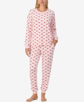 Women's 2-Piece Sleepwear Long-Sleeve Top and Jogger Pajama Set