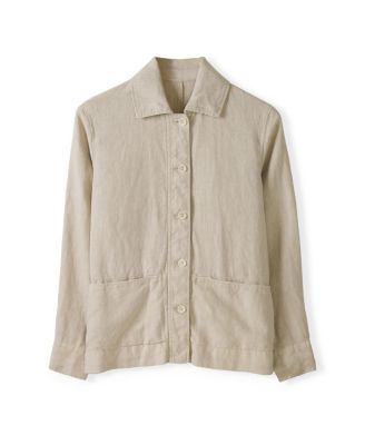 Women's Linen Boxy Jacket