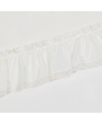 Madelyn Ruffled Victorian 1.5" Rod Pocket Valances for Windows 60" x 16" Natural