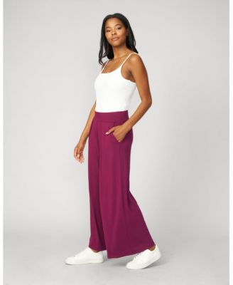 Cropped Wide Leg Ultra Soft Terry Pant