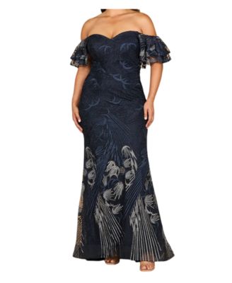 Women's Off Shoulder Mermaid Lace Gown