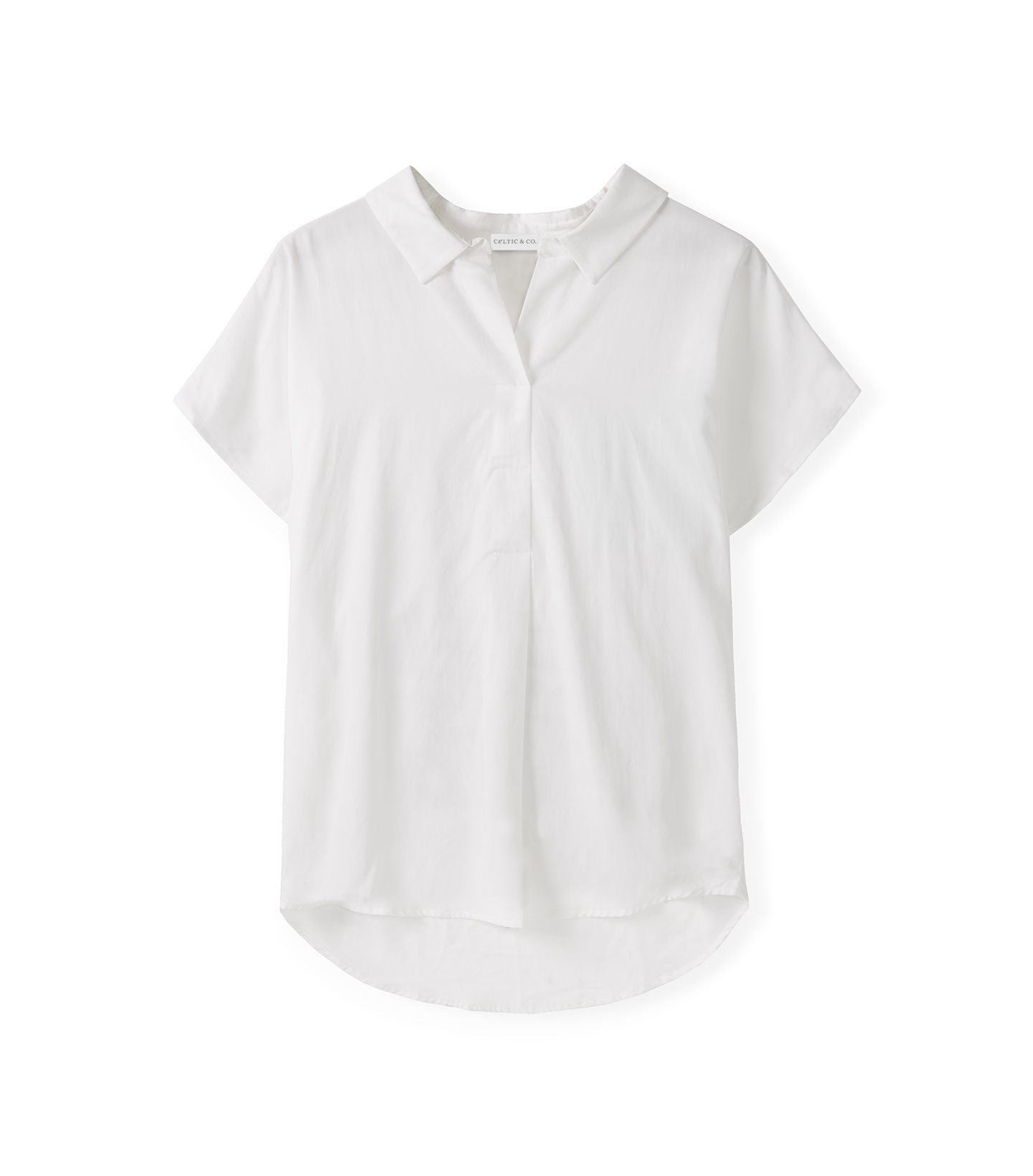 Женская блузка Celtic & Co. Short Sleeve Relaxed Fit, цвет: Меловой — фото 4