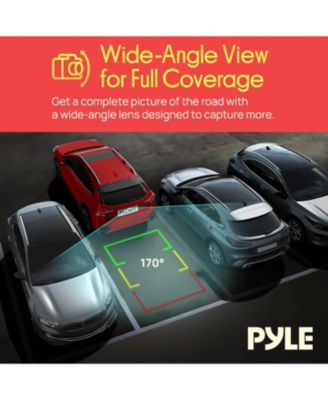 Rearview Back-Up Camera - Parking Reverse Cam with Distance Scale Line Display, Night Vision, Waterproof, PLCM11