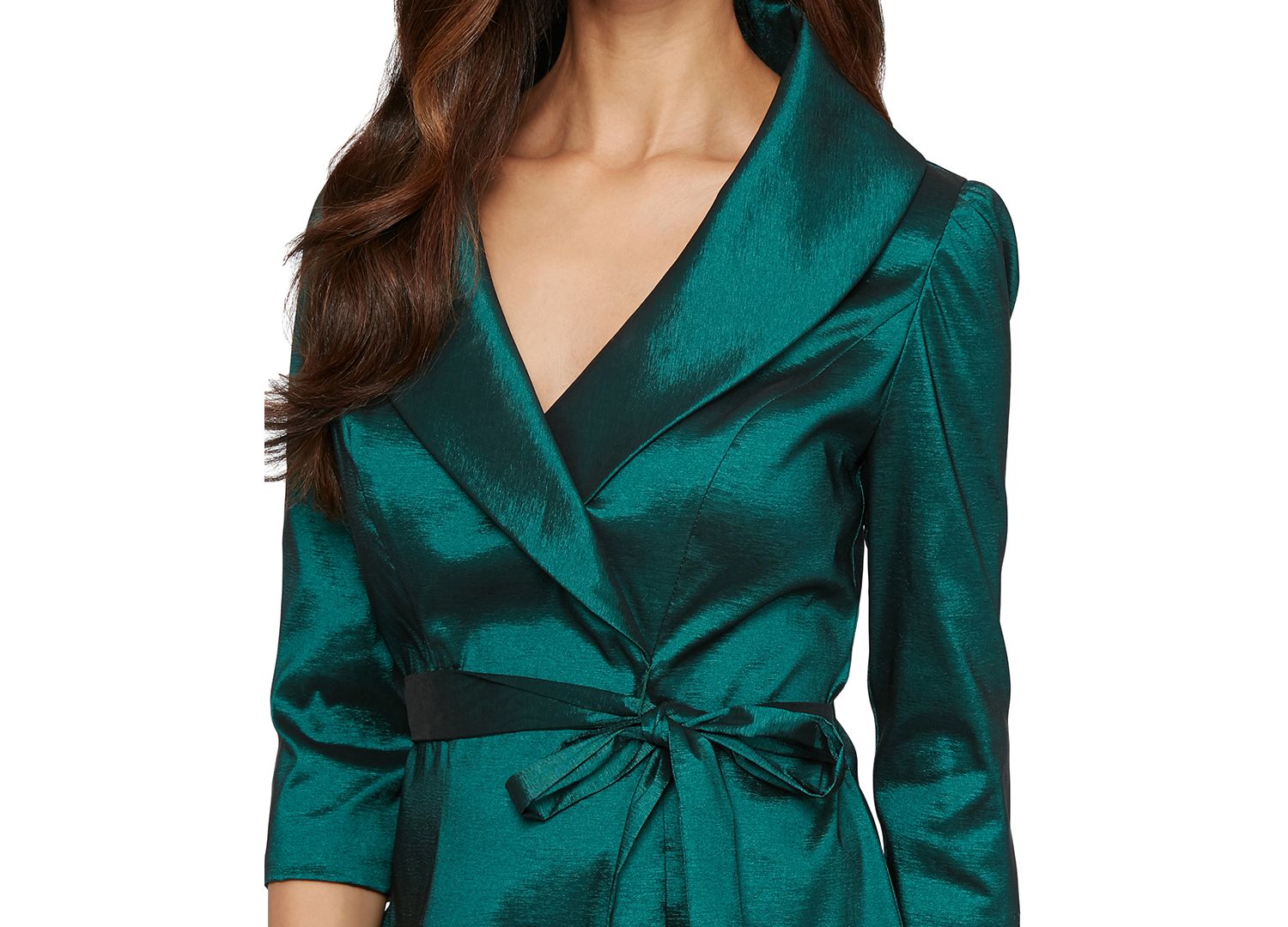 Petites V-Neck 3/4-Sleeve Top
