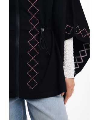 Women's Zig-zag poncho