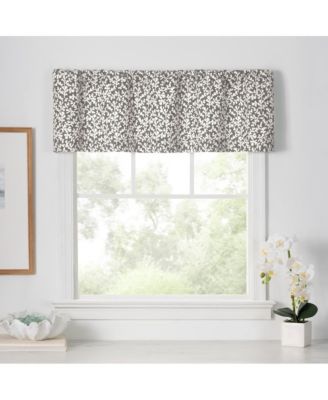 Sea Tumble 3" Rod Pocket 100% Cotton Machine Wash and Dry Tailored Valance 50" x 16" Grey