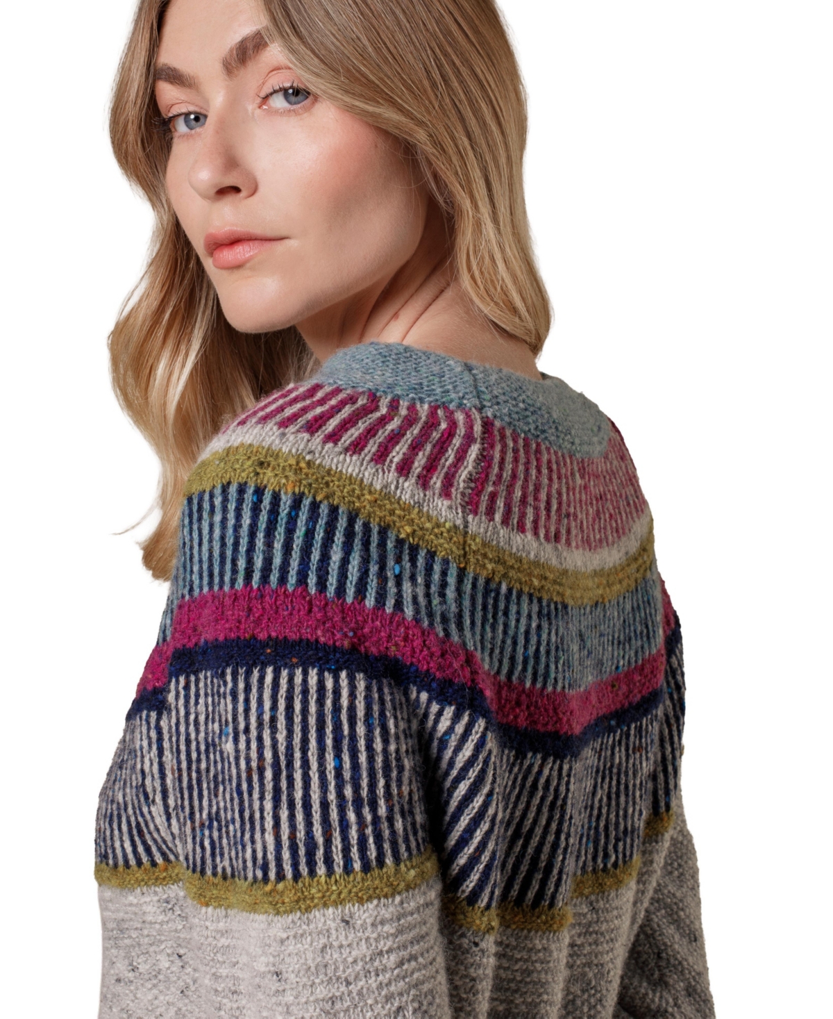 Celtic & Co. Women's Statement Donegal Crew Neck Sweater