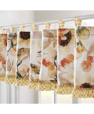 Somerset Ruffle Trimmed Window Valance 84" x 19" Gold by Greenland Home Fashion