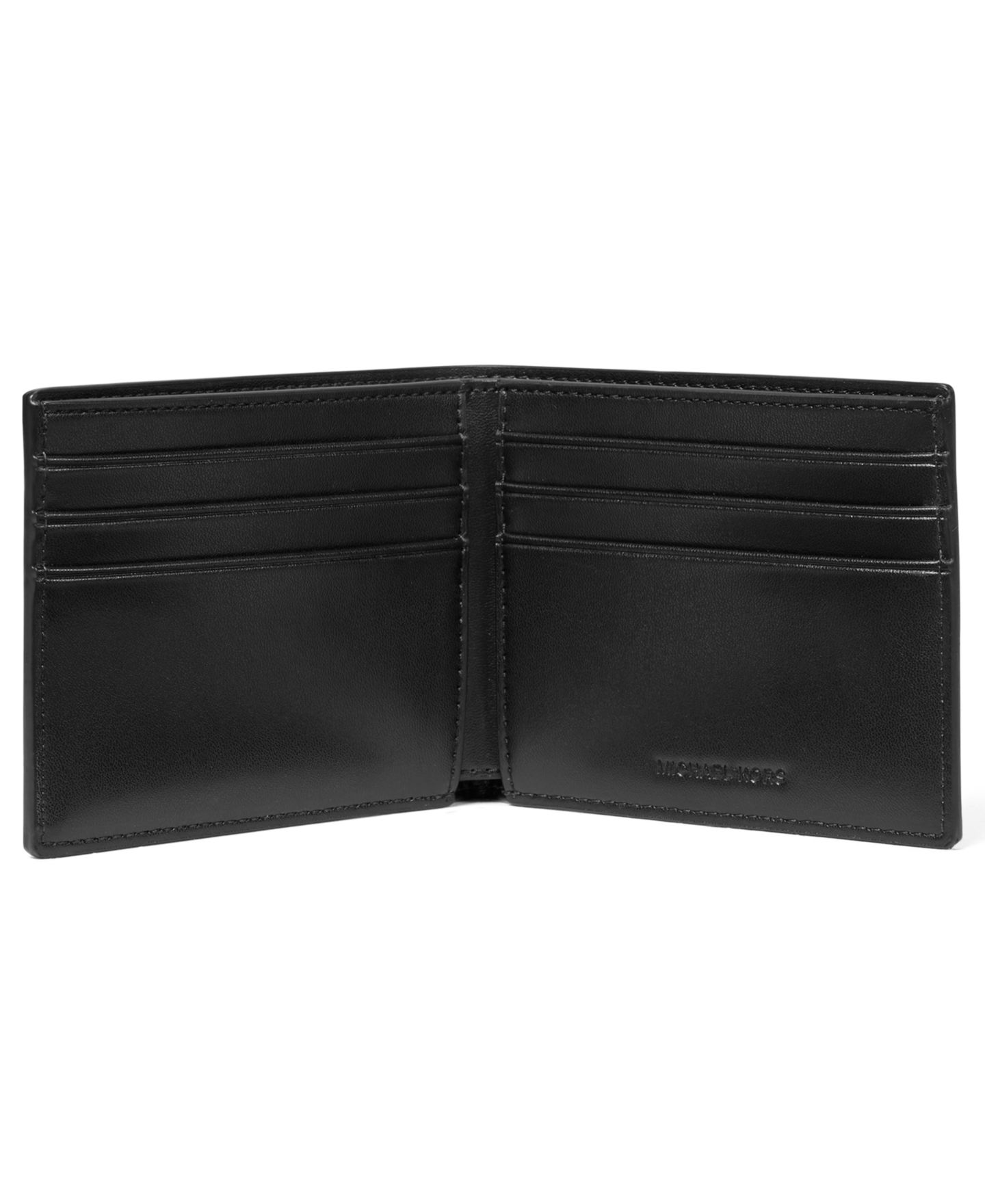 Мужской кошелёк MICHAEL Michael Kors Slim Billfold Wallet, цвет: Чёрный — фото 2