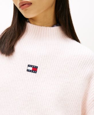 Women's Mock Neck Badge Sweater