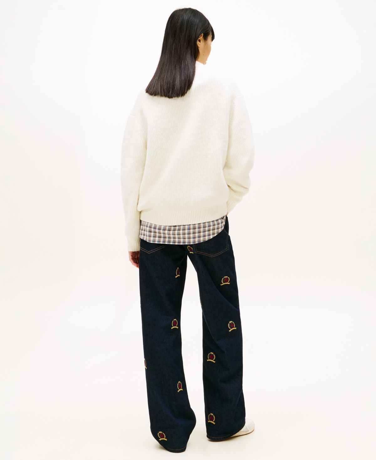 Tommy Jeans Women's Mock Neck Badge Sweater