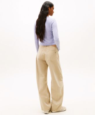 Women's Long-Sleeve Garment Dyed Logo T-Shirt