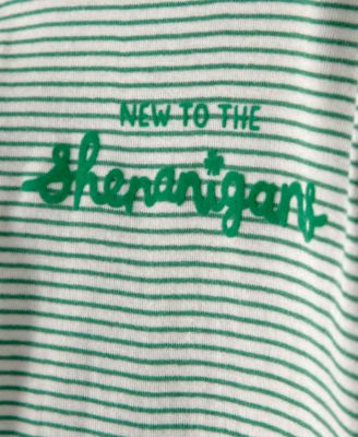 Baby Girls' or Baby Boys' Shenanigans Striped Bodysuit and Pants, 2-Piece Set