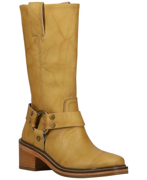 Женские ботинки Frye Kate Harness Block Heel Leather, цвет: Кожаный