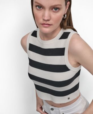 Women's Cropped Sleeveless Sweater