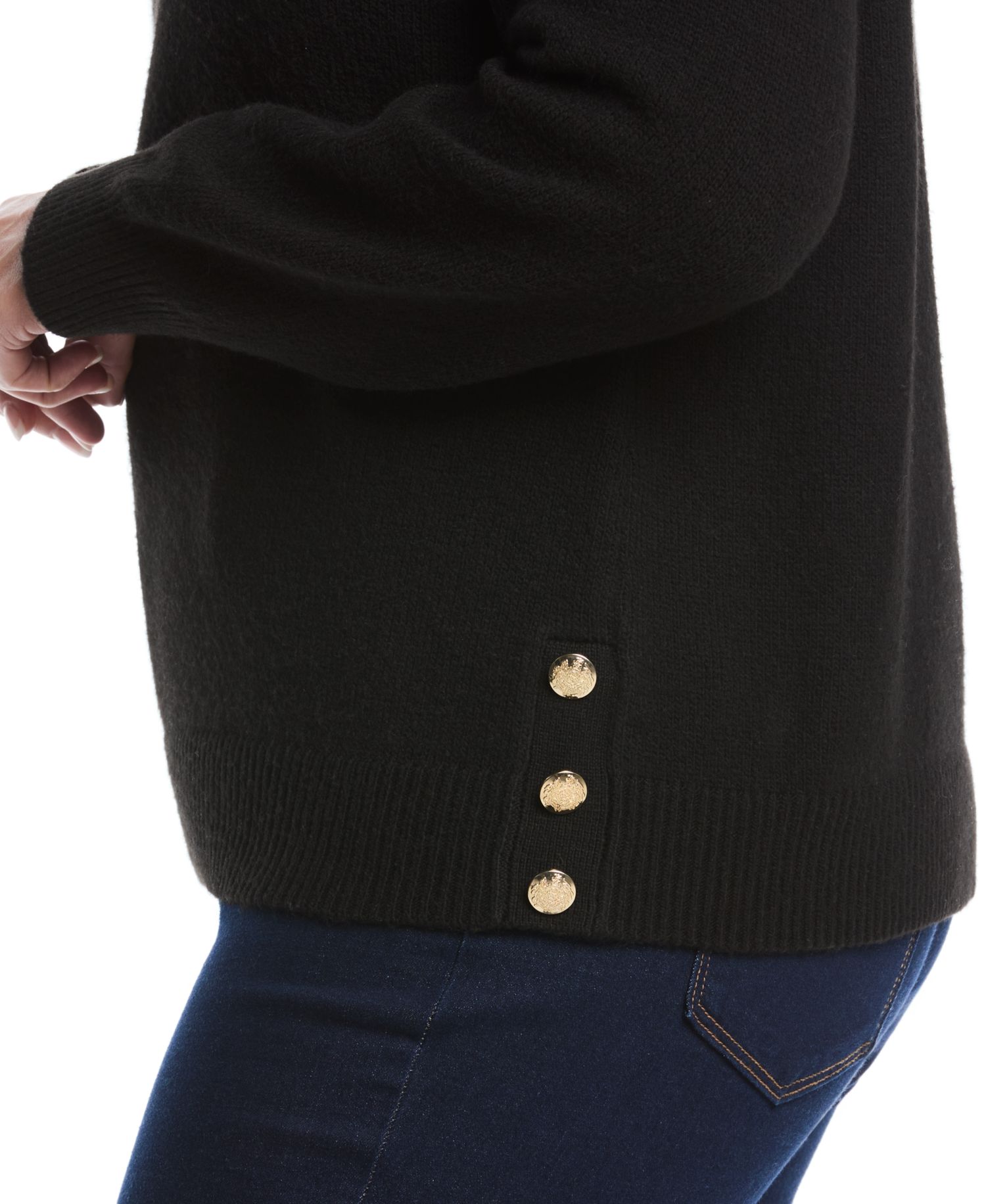 Women's Plus Size Crew Neck Novelty Long Sleeve Sweater