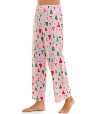 Women's Printed Cozy Luxe Knit Open Leg Pants