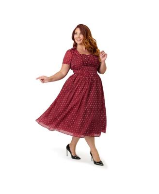 Plus Size 1950s Libby Swing Dress