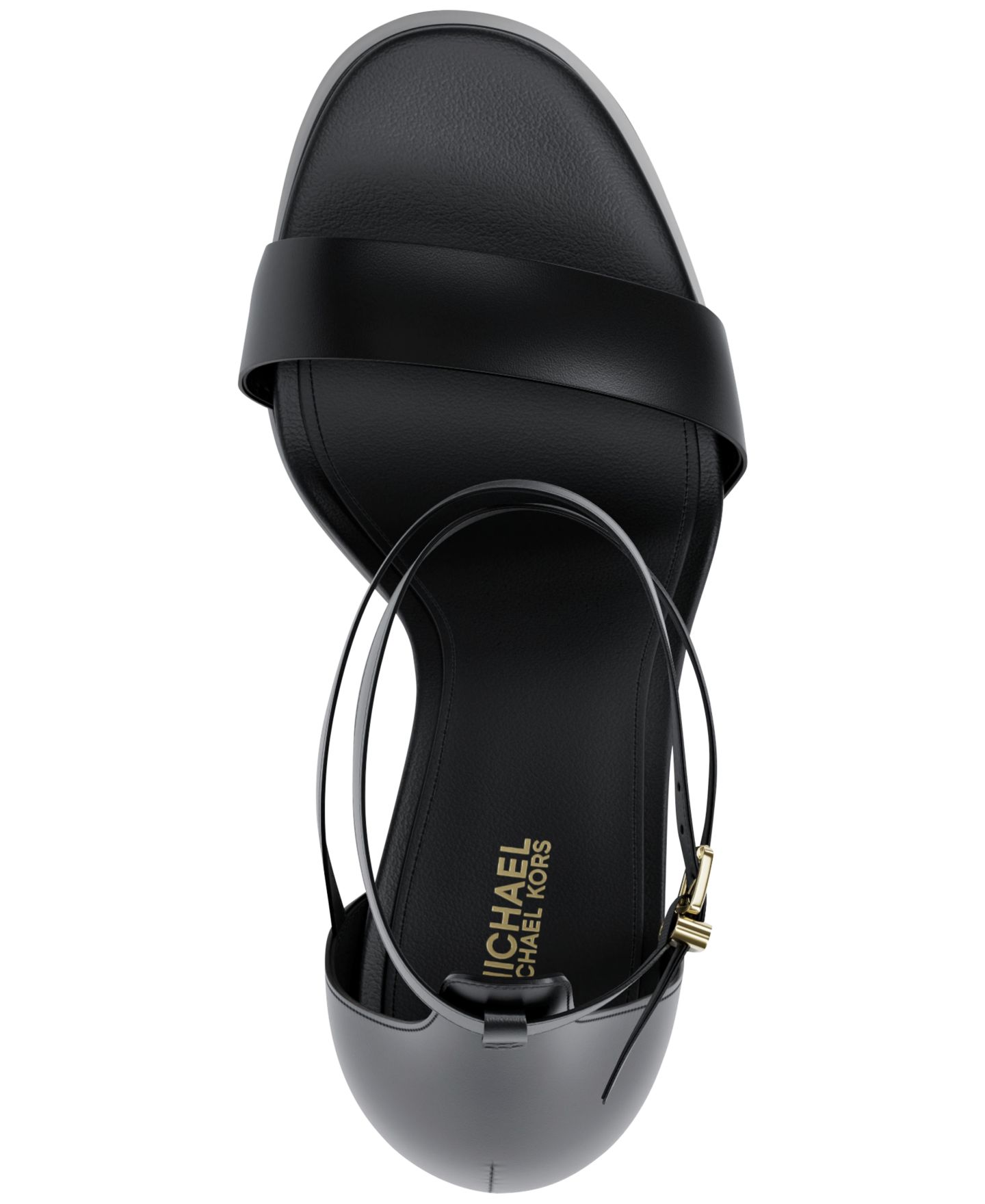 Женские сандалии Michael Kors Cami Platform, цвет: Чёрный кожаный — фото 4