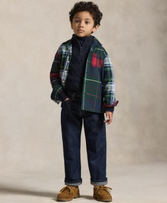 Boys' 2-7 Plaid Oxford Fun Shirt