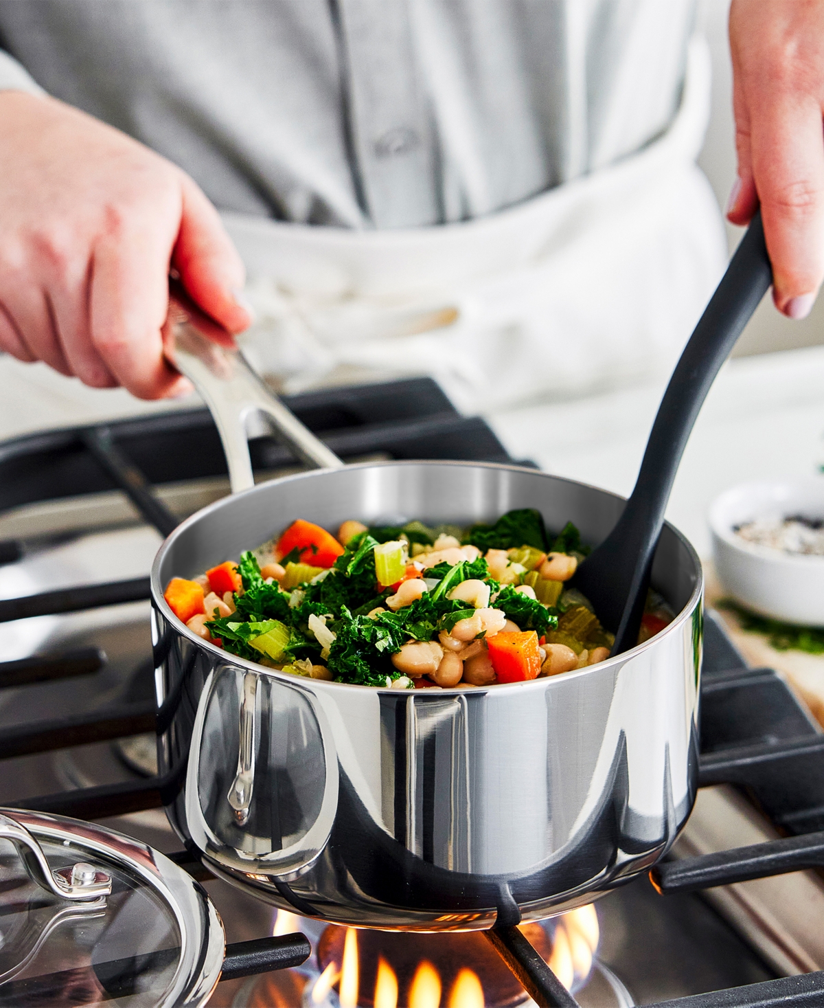 GreenPan Valencia Pro Stainless Steel Uncoated 10-Pc. Cookware Set