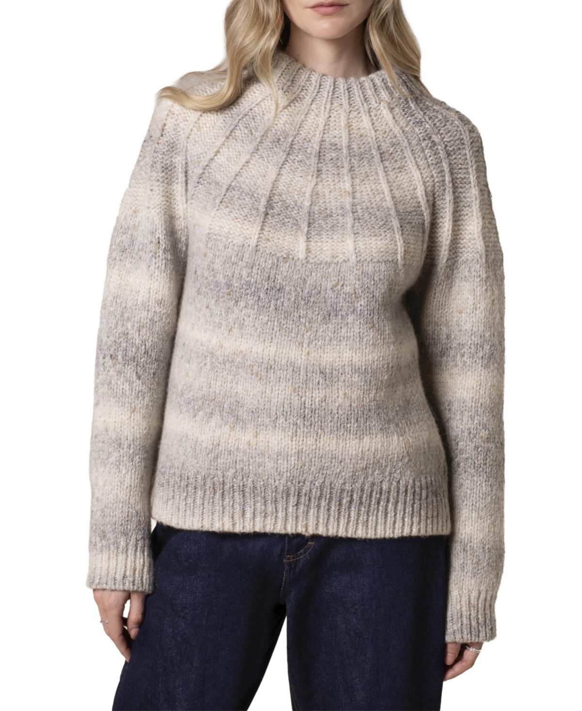 Celtic & Co. Women's Celtics Co Sunbeam Stitch Yoke Sweater