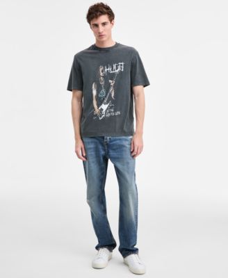 Men's Noctornix Cotton Graphic Short-Sleeve T-Shirt