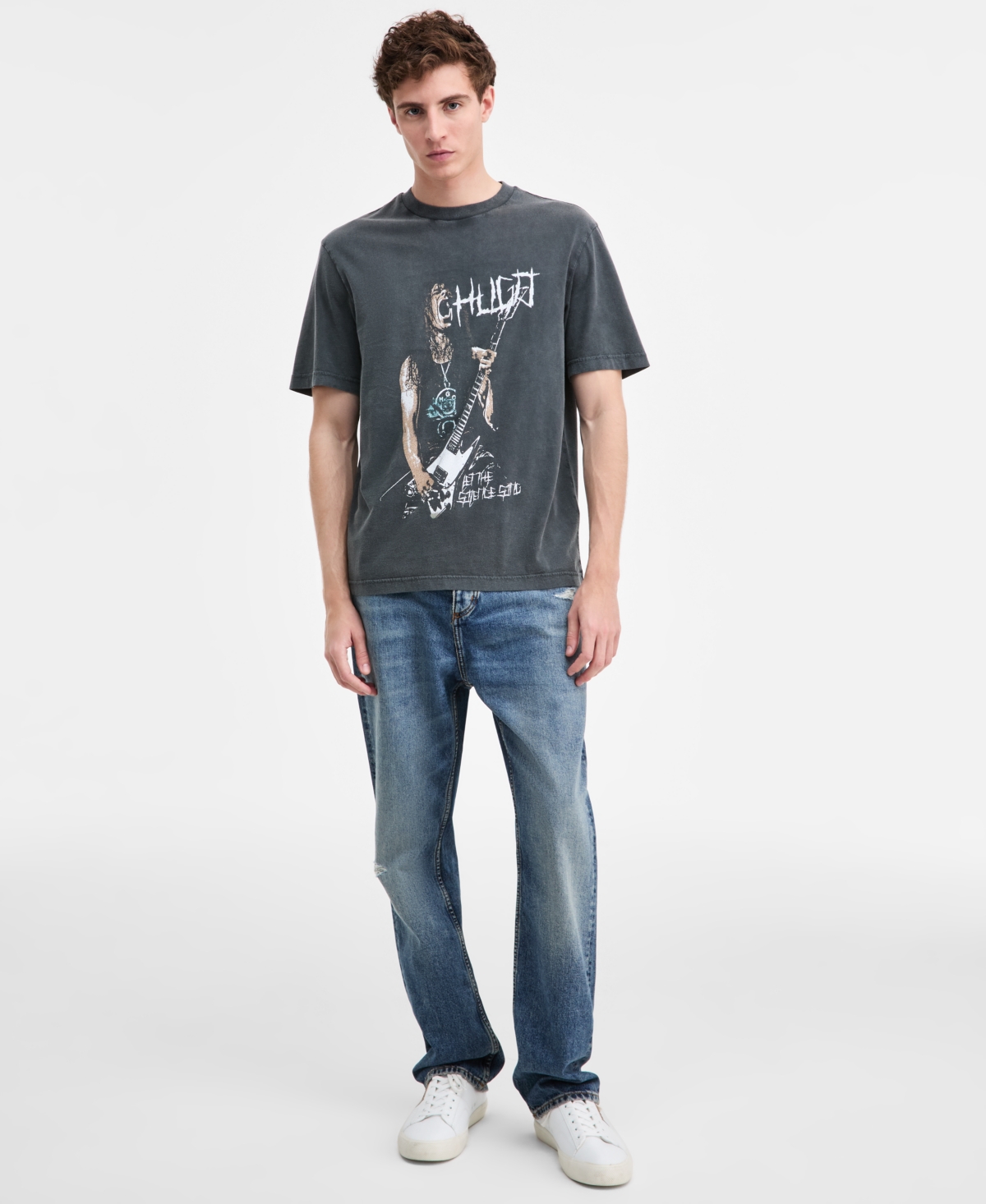 Hugo Boss Men's Noctornix Cotton Graphic Short-Sleeve T-Shirt