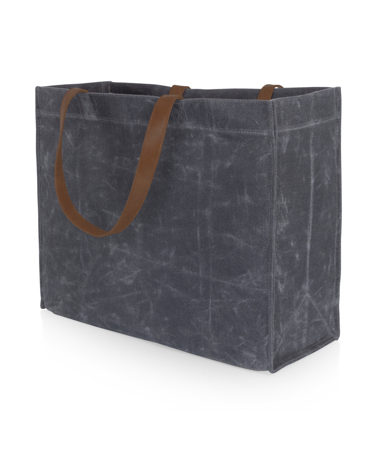 Oniva Market Waxed Canvas 14.75" Travel Tote In Gray