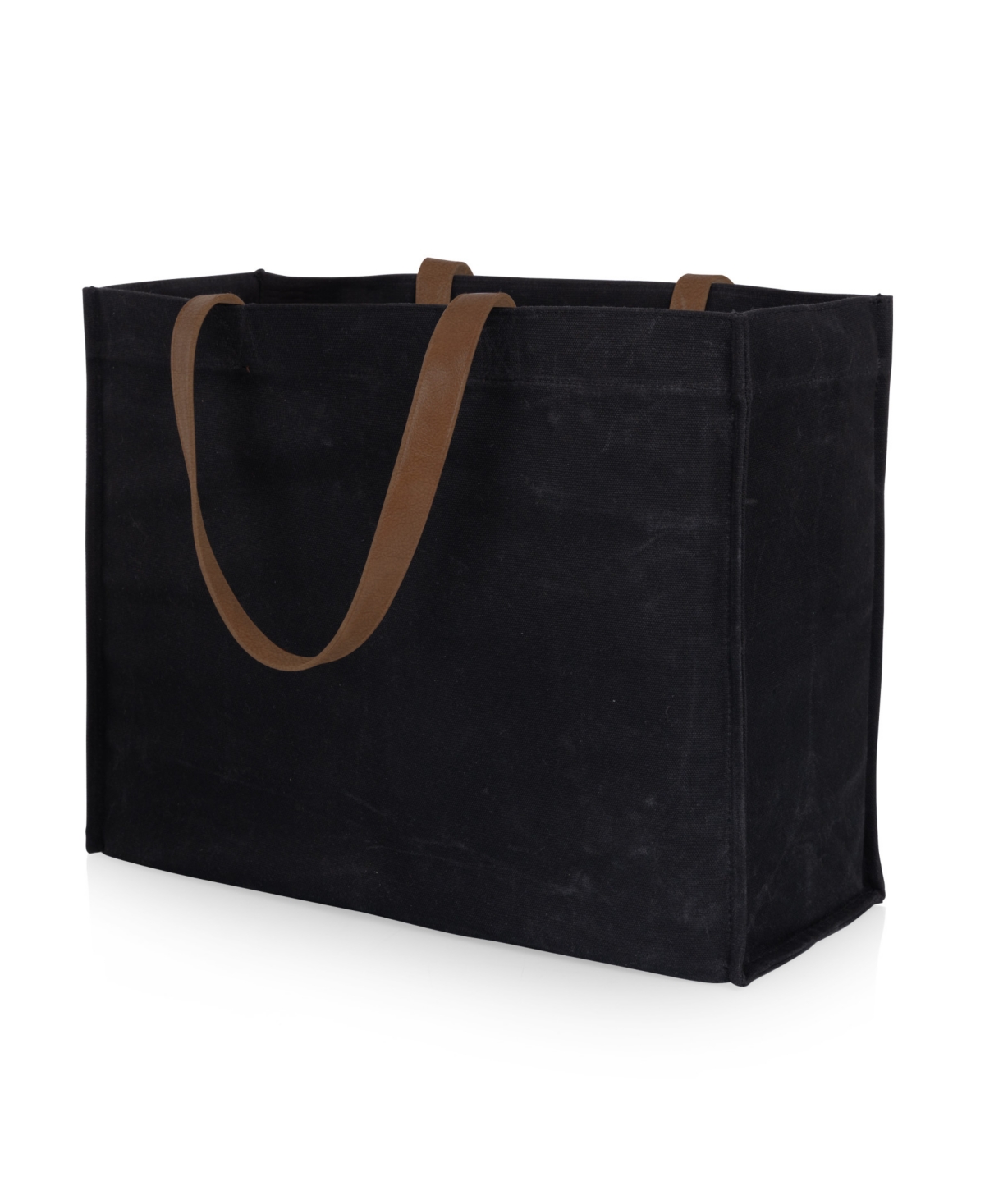 Oniva Market Waxed Canvas 14.75" Travel Tote In Black