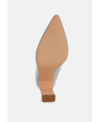 Womens Uboa Slim Block Heel Pumps