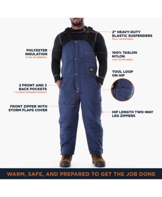 Big & Tall ChillBreaker Bib Overalls - Insulated Work Bibs, Water-Repellent, Windproof, Lightweight, -40°F Comfort Rating, Durable Cold-Weather Gear