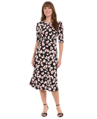 Women's Inset Waist Midi Dress