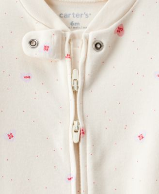 Baby Girls' Candy Heart Print Sleep and Play Pajama