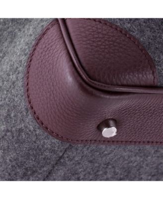  40 Go Team HAC Birkin Bag Felt and Togo with Palladium Hardware