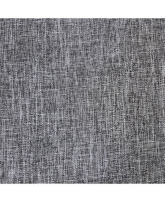 100% Polyester Duo Reversible Tone Textured Blackout Grommet Curtain Panel 52" x 84" Black to Light Grey
