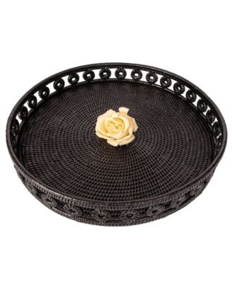 Artifacts Trading Company Rattan Round Tray – Inna Design Serveware