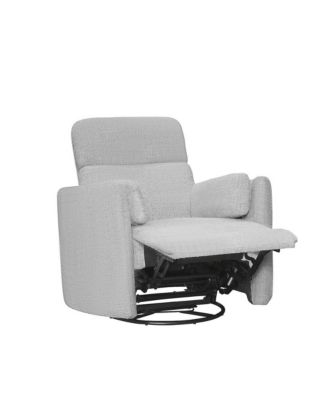 Angora Linen Manual Swivel Recliner Two Pack