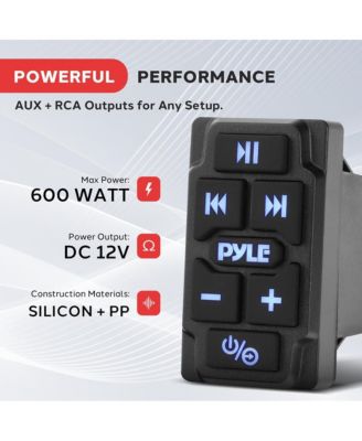 Wireless BT Audio Controller - Waterproof Marine Receiver for Car, Truck, Boat, 4x4, PowerSport Vehicles