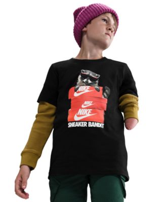 Boys' Sportswear Printed Short-Sleeve T-Shirt