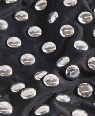 Michael Kors Women's Studded Scoop Neck One Piece Swimsuit