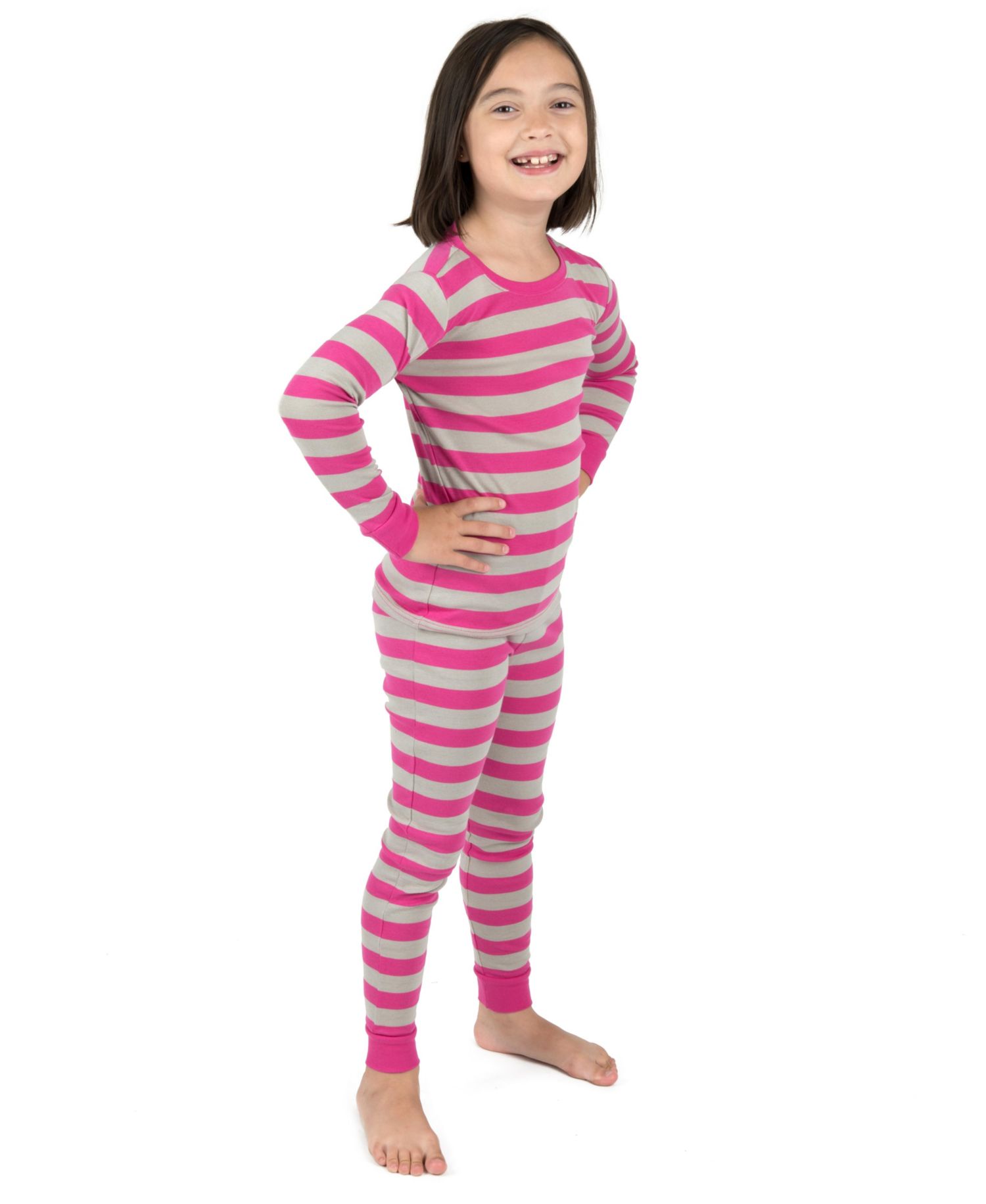 Baby Two Piece Cotton Striped Holiday Pajamas