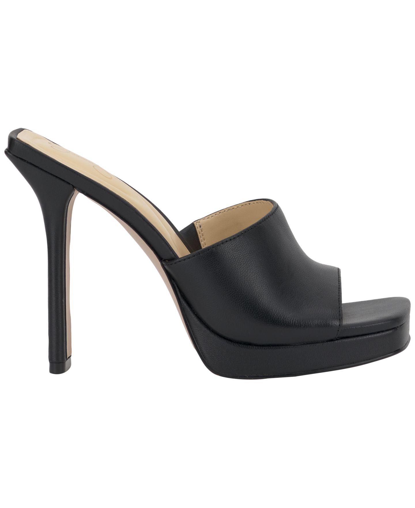 Женские сандалии Jessica Simpson Azelica Blade Heel Dress Sandals, цвет: Чёрный гладкий — фото 2